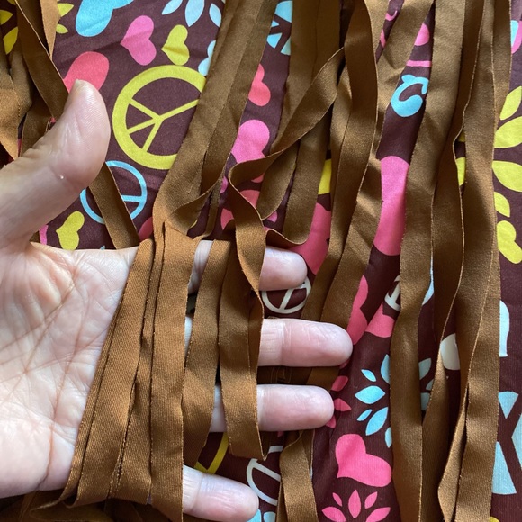 PEACE AND LOVE ❤️ HIPPIE CHILD DRESS COSTUME SIZE MEDIUM 🌟NWOT🌟 - Picture 11 of 13